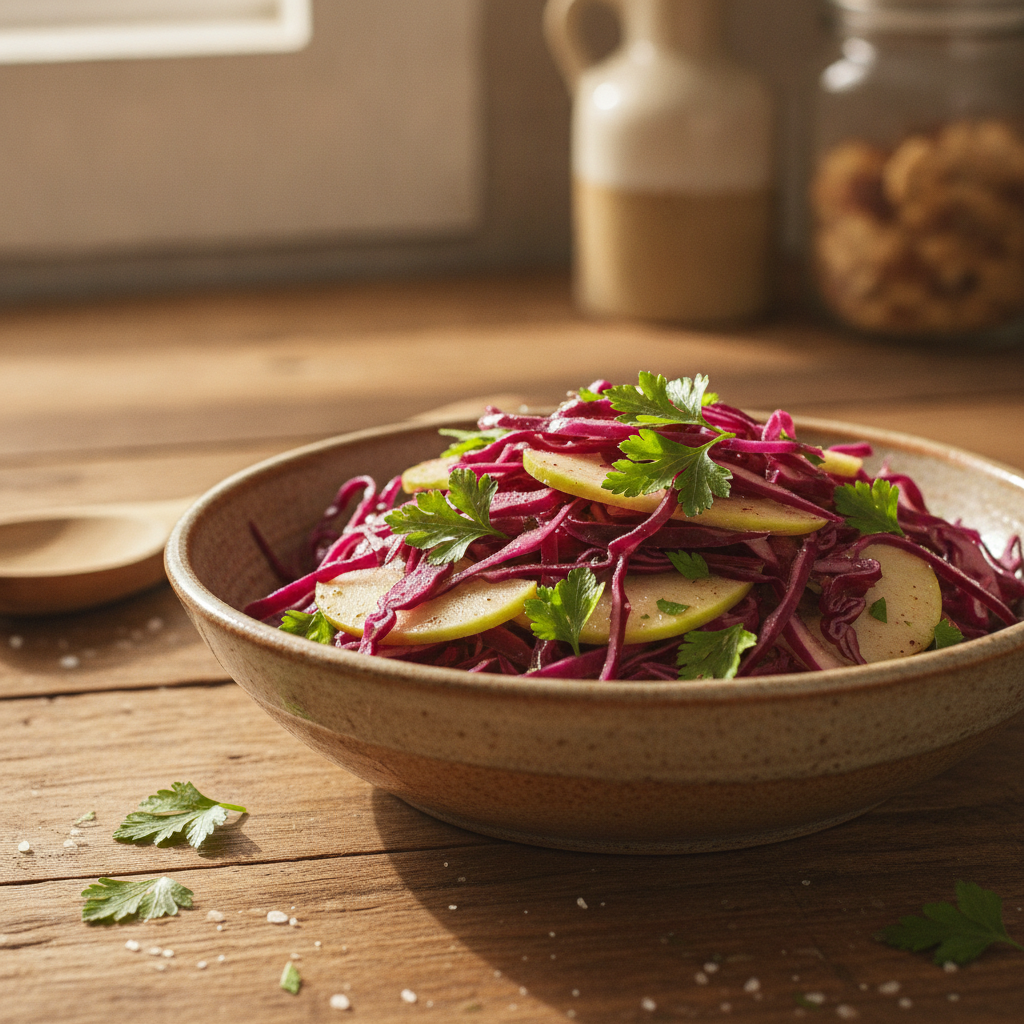 Lihtne ja mahlane punase kapsa salat – sobib iga toidu juurde