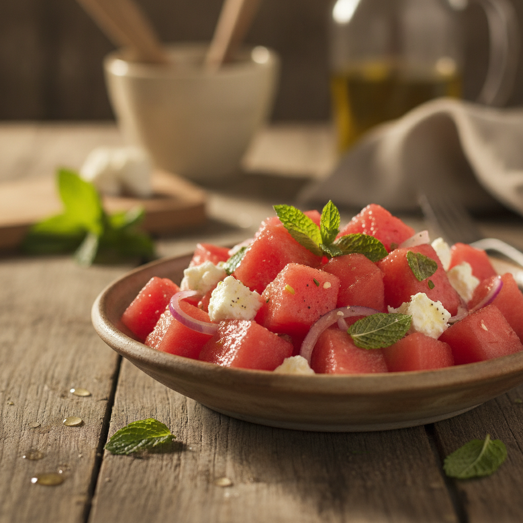 Arbuusi-feta salat: suve värskeim ja lihtsaim hittretsept