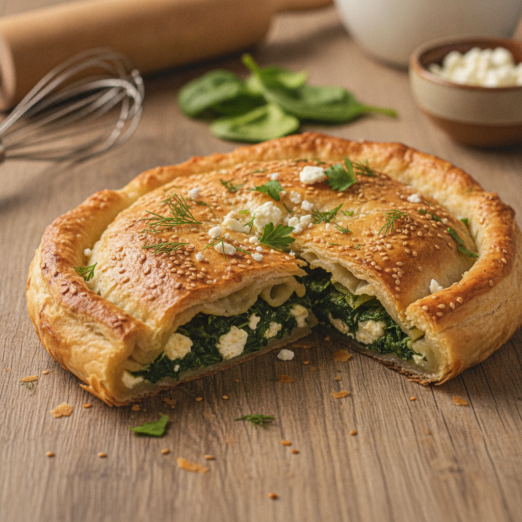 Lihtne spinati-feta pirukas: valmib loetud minutitega